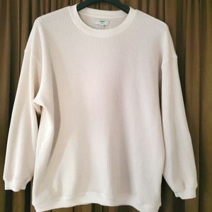 AERIE Oversized Waffle Sweatshirt